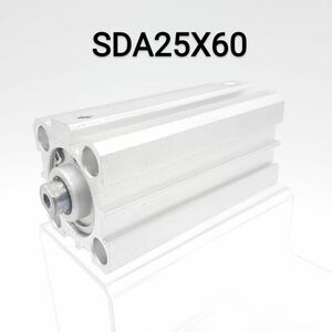 【新品未使用】エアシリンダ SDAシリーズ 空気圧小型 25×60 口径M5