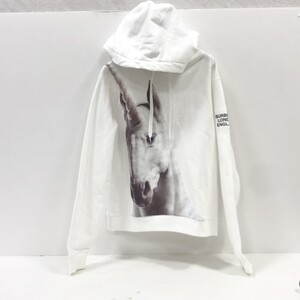 07w17617★1円~ 20ss BURBERRY Unicorn Print Cotton Hoodie ユニコーンプリントコットンフーディ― M パーカー 中古品