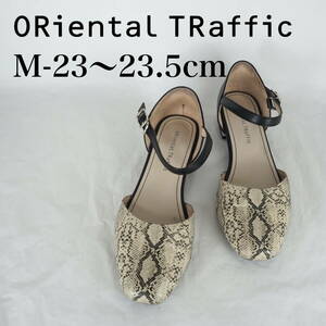 MK6785*ORiental TRaffic*オリエンタルトラフィック*レディースフラットシューズ*M-23〜23.5cm*パイソン柄