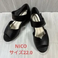 NICO☆サイズ22.0☆黒☆エレガント☆