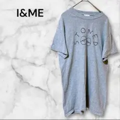 I&ME ♡FREE Tシャツ　グレー　灰色　ロゴT  シンプル　半袖