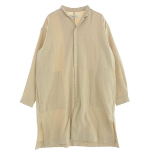 マーカ marka M18C-11SH01C SHIRTS COAT COTTON WOOL TWILL ロング シャツ コート オフホワイト系 1【中古】