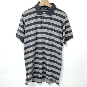 Abercrombie&Fitch/アバクロンビー&フィッチ ストライプ アバクロ ポロシャツ Mサイズ【PS-0001-829】