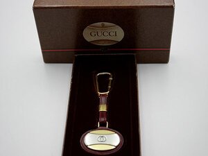 グッチGUCCI　GGキーリング　レザー×金属素材　箱　送料無料