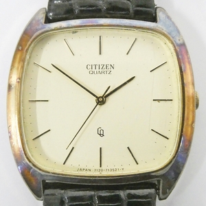 シチズン CITIZEN 4-711459K クォーツ ゴールドカラー メンズ 腕時計 Kキ00