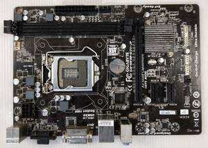 【中古パーツ】BIOS確認のみ、GIGABYTE GA-H81M-D3V-JP マザーボード ＩＯパネル LGA1150 ■MB4105