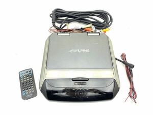 b管k230345-62 ALPINE アルパイン フリップダウンモニター TMX-R1100 10.2インチ リモコン 動作確認済み (12)