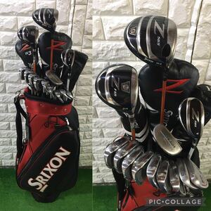 超豪華☆DUNLOP SRIXON☆ダンロップ スリクソン Z565シリーズ等☆男性用ゴルフクラブセット ダンロップ製スリクソンキャディーバッグ付き