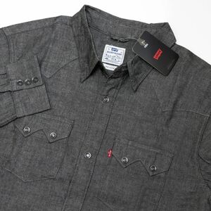 ★リーバイス Levis 新品 メンズ リラックスフィット 長袖 デニム ウエスタン シャツ XLサイズ [A5751-0004-JXL] 一 二 参★QWER★