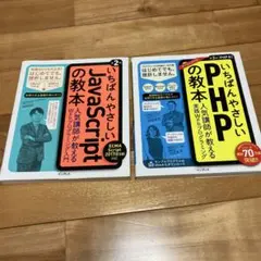 【2冊】いちばんやさしいJavaScriptの教本、いちばんやさしいPHPの教本