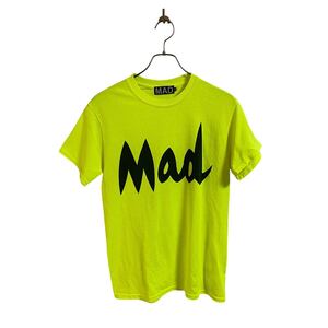 【アンダーカバー UNDERCOVERISM Tシャツ ネオンイエロー メンズS MAD STORE マッドストアー 限定品 artscabut期 5685 JUN TAKAHASHI】