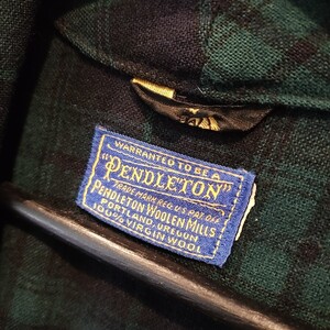 Vintage 1940s PENDLETON ウールガウン ブラックウォッチ ビンテージ ペンドルトン