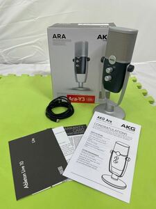 ７　美品　AKG　アーカーゲー　USB　コンデンサーマイク　Ara-Y3　　動作確認済み