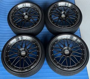 BBS LM 9.5j ＋40 LM238 114.3−5H 20インチ　4本通し　R35 GT−R フロントスペック　プラチナキャップ　アルファード　ヴェルファイア