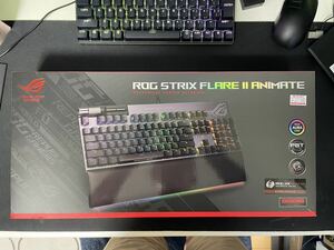 asus ROG STRIX FLARE 2 ANIMATE　メカニカルキーボード　ゲーミングキーボード　US配列　茶軸