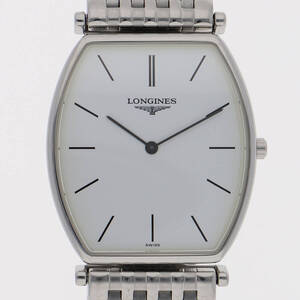 LONGINES ロンジン L4.705.4 グランドクラシック ホワイトダイヤル SS クオーツ 保証書 メンズ 【126307】