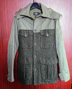 RRL カメラマン ジャケット XS ツイード オリーブ系