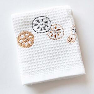 シンジカトウ ふきぴか 刺繍柄 れんこん キッチンタオル SKGT079-09