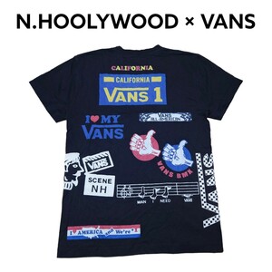 VANS×N.HOOLYWOODビッグプリントTシャツ　ヴァンズ　エヌハリウッド　コラボ