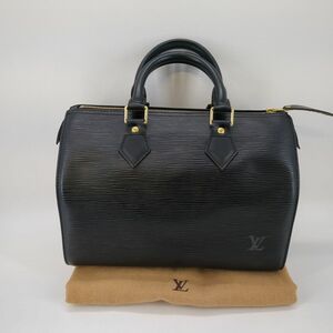 ルイヴィトン スピーディ25 ハンドバッグ M59032 LOUIS VUITTON 程度B ノワール エピ ボストンバッグ ◆3107/SBS通り店