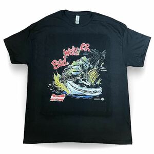 Budweiser バドワイザー ビールTシャツ 両面プリント カエル 企業物 ビア Beer ヴィンテージ カエル USA 90s 山田レン着用 製 Marlboro STP