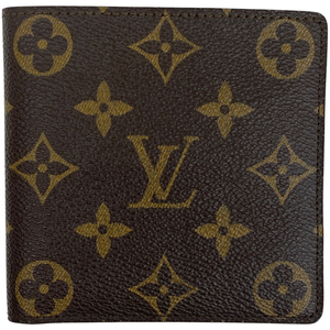 ルイ・ヴィトン Louis Vuitton ポルトフォイユ マルコ 札入れ 小銭入れ 二つ折り財布 モノグラム ブラウン M61675 メンズ 【中古】