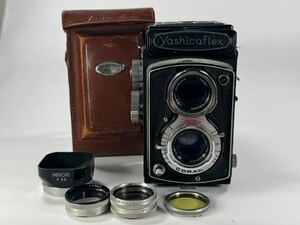 【現状品】Yashicaflex C型/ Yashikor 80mm f3.5 ヤシカフレックス 二眼レフカメラ