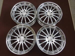 A-7　WROK ANHELO　20×8.5J ET28 PCD120 5H 4本　比較的 程度良好　段リム　フィン ホイール　ワーク　アネーロコラソン　アレルト　！