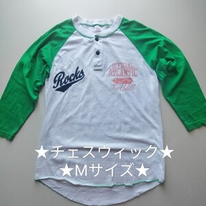 チェスウィック★ヘンリーネックTEE★七分袖★USED★Ｍ★カナダ製