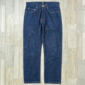 A.P.C. アーペーセー NEW STANDARD ニュースタンダード ボタンフライ セルビッチデニムパンツ セルビッジ 緩やかテーパード 29 ジーンズ