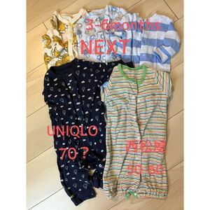 新生児 ユニクロ ベビー服 長袖ロンパース　まとめて　NEXT