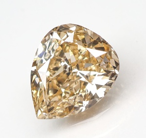 【100円～】0.626ct 天然ダイヤ Fancy Light Yellowish Brown (ナチュラルカラー)SI1 PS