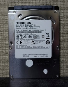 ■正常動作品・使用時間少■TOSHIBA製2.5inch AVコマンド対応HDD 1TB MQ04ABF100