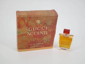  GUCCI　 ACCENTI　未使用　 グッチ　 アチェンティー　 5ml 　オードトワレ 　ミニ香水　現状品　送料120円　池（MX45