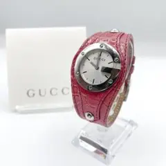 ✨極希少✨GUCCI  Gバンデュー 104 ピンク アリゲーター クロコダイル