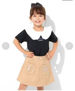 ANAP kids クリアハートポケット 120 130 140 アナップキッズ ベージュ ブラウン girl ガール