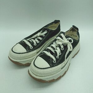 ◇ Θ CONVERSE コンバース ALL STAR オールスター 厚底スニーカー サイズ24 ブラック系 レディース E