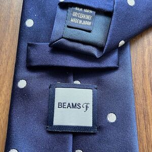 BEAMS F（ビームスエフ）ビームスF青白丸ドットネクタイ