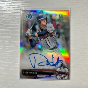 2017 Bowman Draft Drew Waters refractor auto 499枚限定