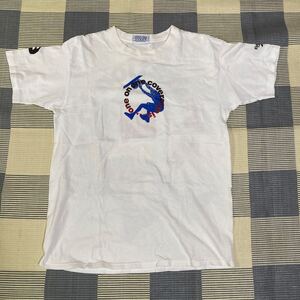 ヴィンテージ USA リーボック　シャキール　オニール（Shaquille O’Neal）サインプリントTシャツ　色ホワイト　サイズM