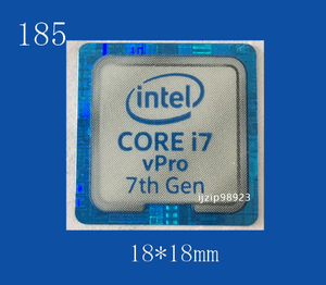 即決185【 CORE i7 vPro 7th Gen 】エンブレムシール追加同梱発送OK■ 条件付き送料無料 未使用