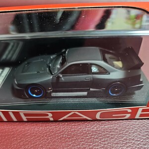 MIRAGE OFFICIAL WEBSITE LIMITED EDITION 1/43 NISMO GT-R LM Road Car Plain Color Model : Black 未展示