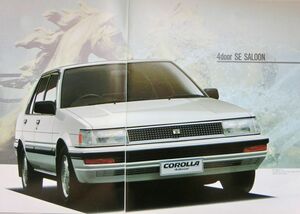 ★旧車 送料無料♪即決！ ■トヨタ カローラ（5代目後期 E8#型）カタログ ◆昭和60年 全37ページ 美品♪ ◆激レア 当時物♪ TOYOTA COROLLA