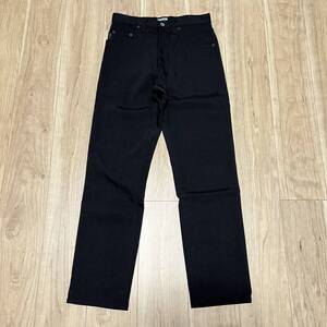 【高級】美品 Paul Smith ポールスミス JEANS ジーンズ 光沢 黒 ブラック パンツ メンズ サイズ30 ポリエステル 日本製 R-4806