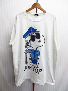 USA製　スヌーピー　JOE COP　80s90sヴィンテージ　Tシャツ　メンズXL LL オーバーサイズTシャツ キャラクターTシャツ 半袖シャツ08141