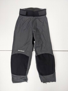 10．モンベル mont-bell 1127307 DLT.パドリングパンツ 防水透湿性パンツ メンズL黒ダークグレー カヌー カヤック x603