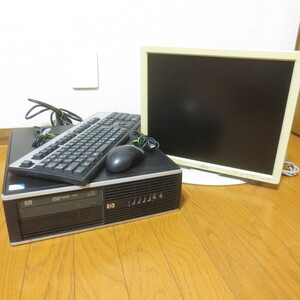 HP Compaq 6000 Pro SF　FUJITSU　カラー液晶ディスプレイ　キーボード　マウス　まとめ売り　デスクトップパソコン　PC