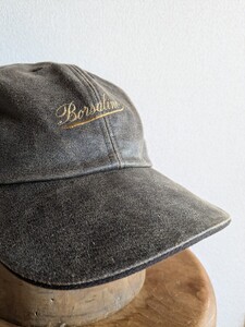 雰囲気◎　ボルサリーノ　レザーキャップ　vintage usa 日本製　l.l.bean キャップ