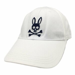 coco★サイコバニー★PsychoBunny★キャップ★白★ホワイト★シンプル★フリー(56-58cm)★中古※レターパックプラス発送可★89217