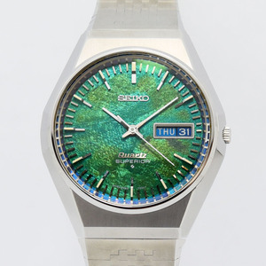 セイコー 中古 メンズ SEIKO スーペリア SUPERIOR 3883-7000 クォーツ SS ステンレススチール モルフォ蝶 軽仕上げ